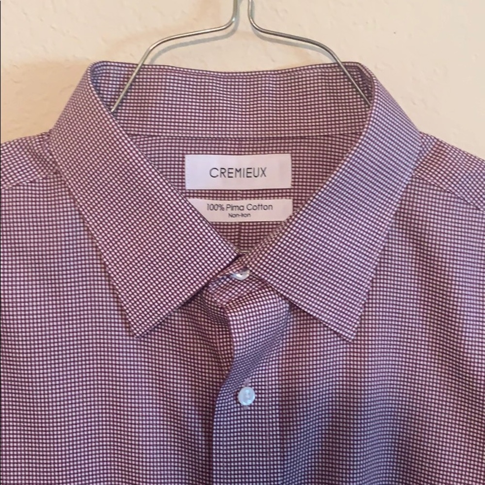 Red and white cremieux shirt
